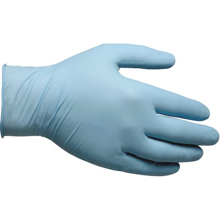 Showa Disposable Gloves, 4 mil Palm, Nitrile, Powder-Free, 2XL, 100 PK, Blue 7500PFXXL